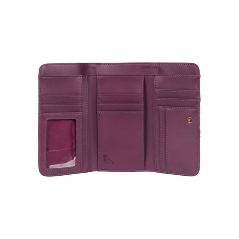Roxy My Long Eyes Wallet - Grapewine Ax Hippie Hop Border