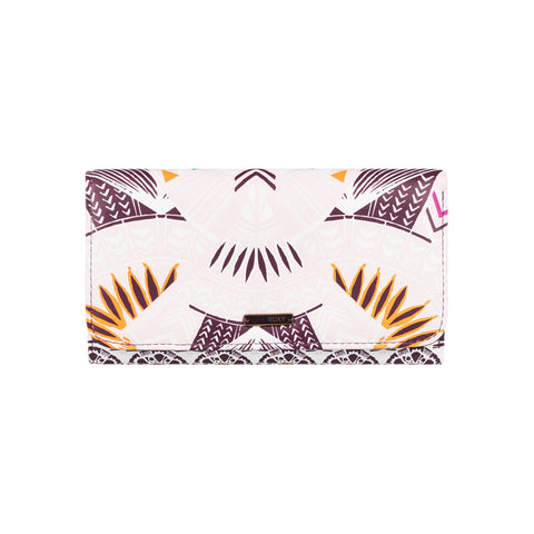 Roxy My Long Eyes Wallet - Grapewine Ax Hippie Hop Border