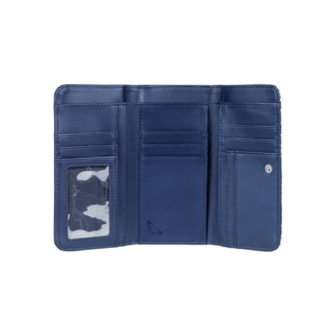 Roxy My Long Eyes Wallet - Dress Blues Geometric Feeling