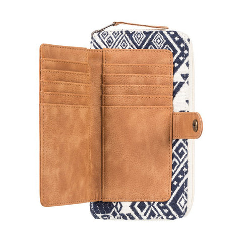 Roxy Natural State A Zip Around Wallet - Dress Blues