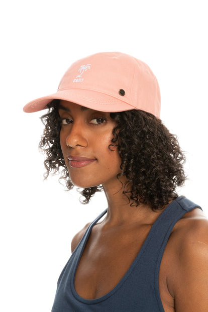 Roxy Next Level Baseball Hat - Papaya Punch - On Model