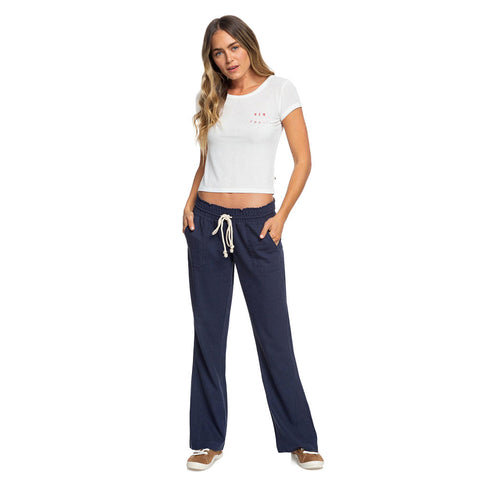 Roxy Oceanside Flared Beach Pants - Mood Indigo