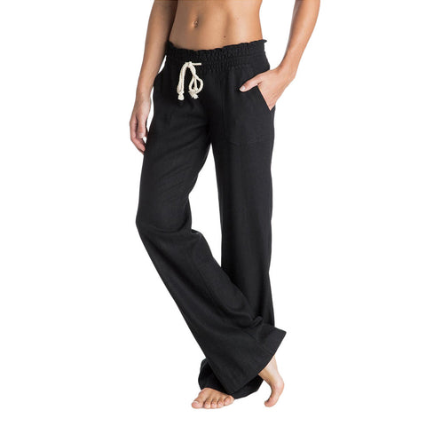 Roxy Oceanside Flared Beach Pants - True Black