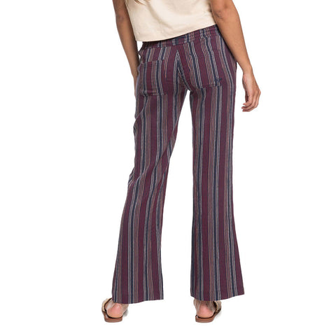 Roxy Oceanside Flared Beach Pants - Mood Indigo Gamma Stripe