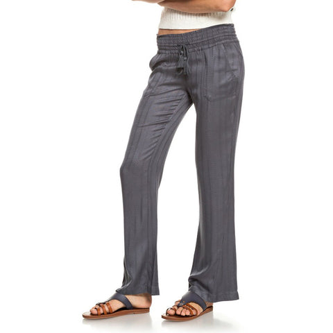 Roxy Oceanside Flared Linen Pants - Turbulence