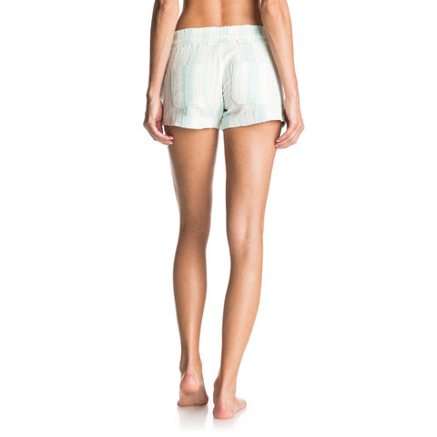 Roxy Oceanside Yarn Dye Beach Shorts - Pastel Turquoise Tobago Stripe