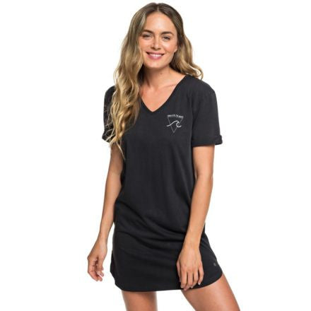 Roxy Pacific Groove T-Shirt Dress - Anthracite