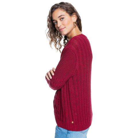 Roxy Paradise Maker Sweater - Tibetan Red