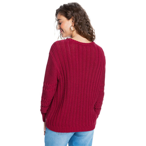 Roxy Paradise Maker Sweater - Tibetan Red