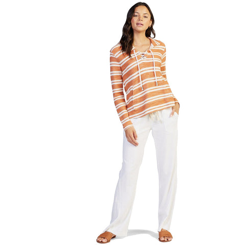 Roxy Pearling Hoodie - Sunburn Easy Stripe