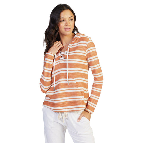Roxy Pearling Hoodie - Sunburn Easy Stripe