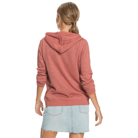 Roxy Perfect Wave Zip Up Hoodie - Marsala