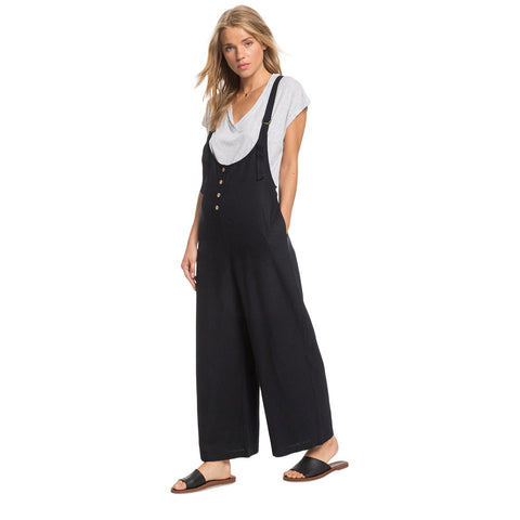 Roxy Pink Frost Dundaree-Style Jumpsuit - Anthracite