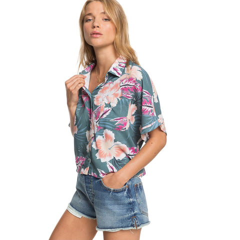 Roxy Possible Maybe Boxy Short Sleeve Shirt - North Atlantic Heritage Hawaii