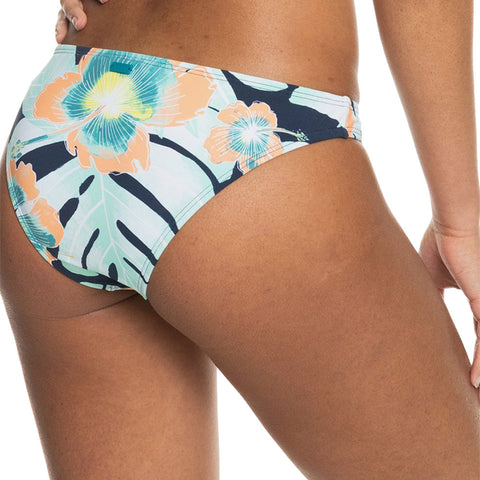 Roxy Printed Beach Classics Moderate Bikini Bottoms - Mood Indigo Ventura Full