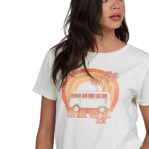 Roxy Rainbow Van T-Shirt - Tapioca