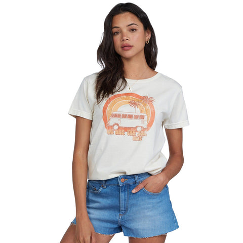 Roxy Rainbow Van T-Shirt - Tapioca
