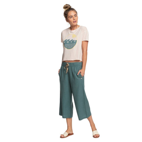 Roxy Recipe For Happiness B Cropped Tee - Peach Blush