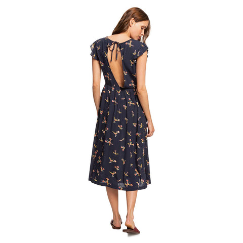 Roxy Rush Minute Short Sleeve Midi Dress - Mood Indigo In My Bag