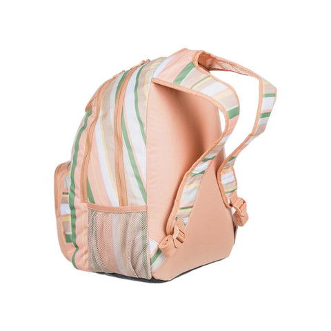 Roxy Shadow Swell 24L Recycled Medium Backpack - Turf Green Dreaming Stripe
