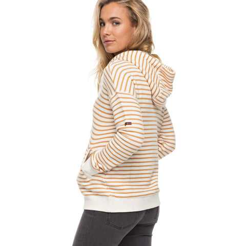 Roxy Shoal Stripe Hoodie - Spruce Yellow Friday Stripe