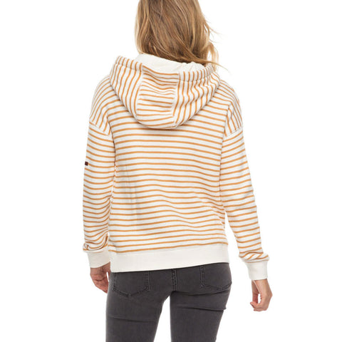 Roxy Shoal Stripe Hoodie - Spruce Yellow Friday Stripe