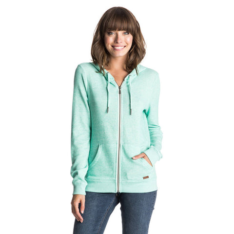 Roxy Signature Zip Hoodie - Electric Green