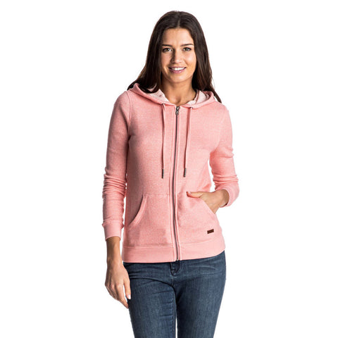 Roxy Signature Zip Hoodie - Lady Pink