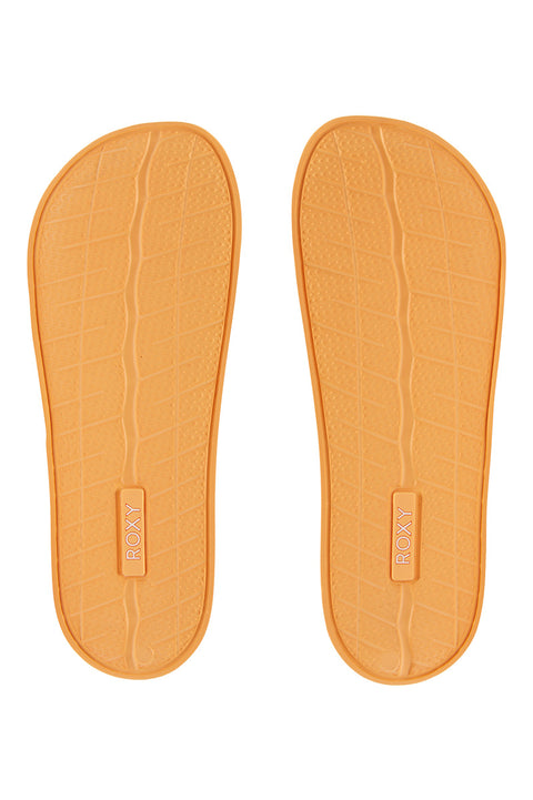 Roxy Slippy Water Friendly Sandals - Orange / White - Bottom
