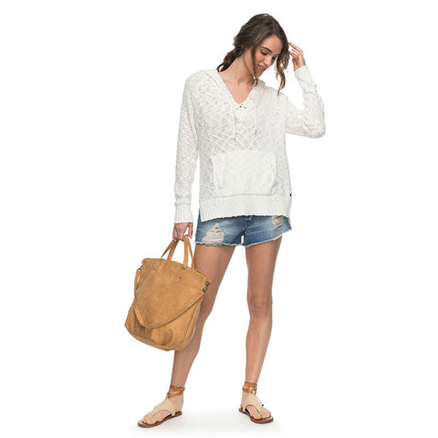Roxy Smooth And Sassy Hooded Sweater - Marshmellow