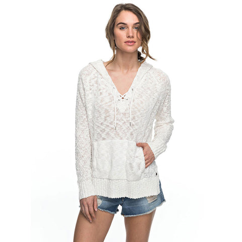 Roxy Smooth And Sassy Hooded Sweater - Marshmellow