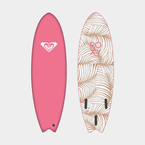 Roxy Soft Bat 6'0" Fish Surfboard - Tropical Pink