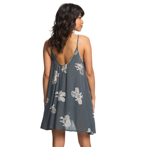 Roxy Softly Love Strappy Beach Dress - Turbulence Rose & Pearls