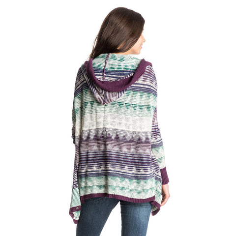 Roxy Solstice Sweater - Sangria Forever Ombre Stripe