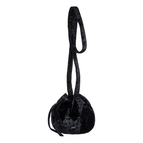 Roxy Spread Love Small Velvet Shoulder Bag - True Black