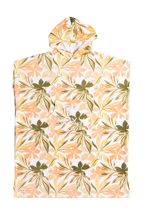 Roxy Stay Magical Printed Hooded Changing Towel - Bright White Subtly Salty