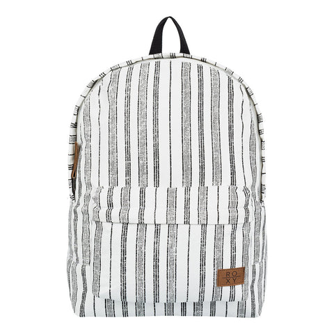 Roxy Sugar Baby Canvas 16L Small Backpack - Anthracite Beach Stripes