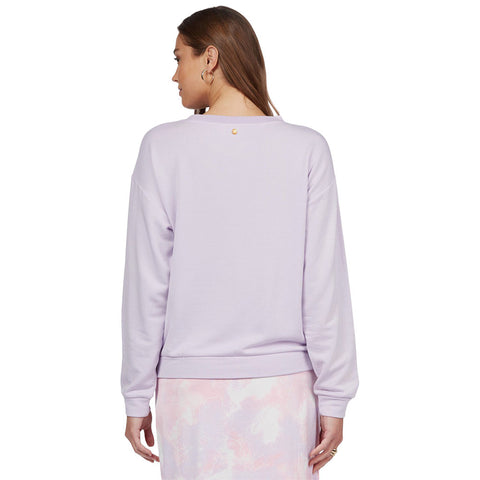 Roxy Surfing By Moonlight A Super Soft Sweatshirt - Orchid Petal