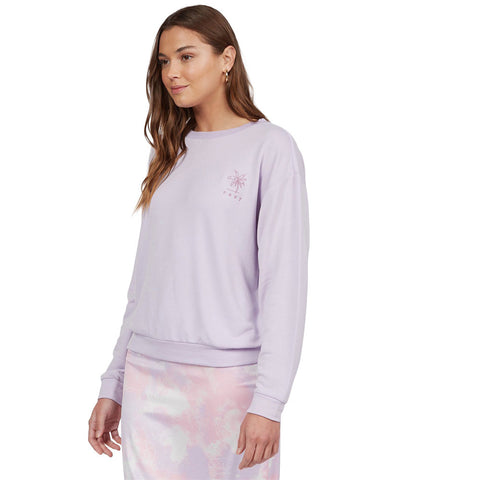 Roxy Surfing By Moonlight A Super Soft Sweatshirt - Orchid Petal