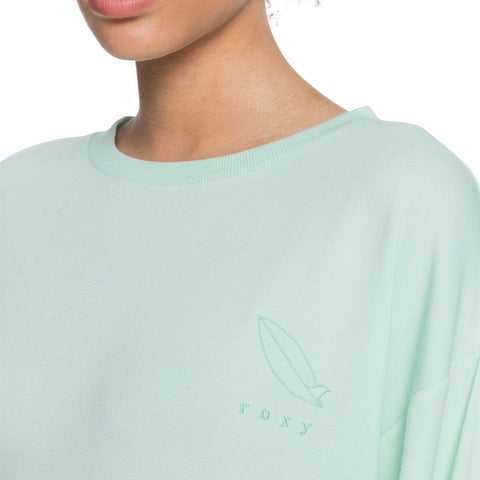 Roxy Surfing By Moonlight C Super Soft Sweatshirt - Brook Green - 6