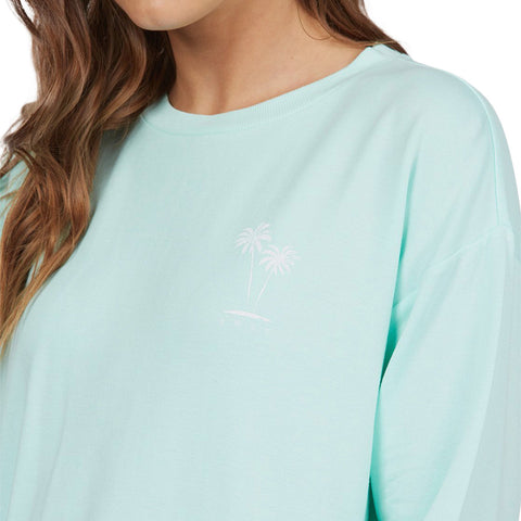 Roxy Surfing By Moonlight Sweatshirt - Beach Glass