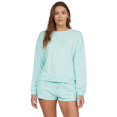 Roxy Surfing By Moonlight Sweatshirt - Beach Glass