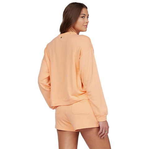 Roxy Surfing By Moonlight Sweatshirt - Coral Reef