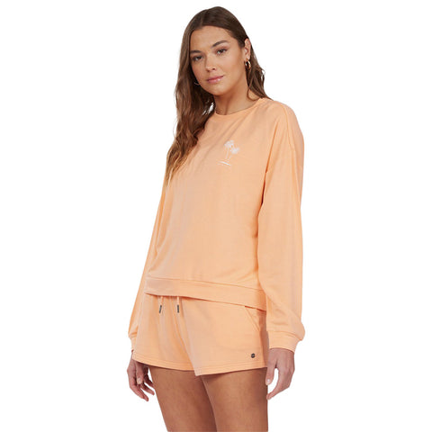 Roxy Surfing By Moonlight Sweatshirt - Coral Reef