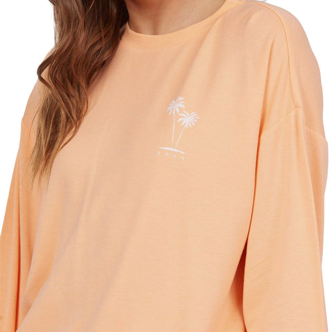 Roxy Surfing By Moonlight Sweatshirt - Coral Reef