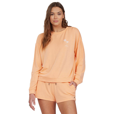 Roxy Surfing By Moonlight Sweatshirt - Coral Reef
