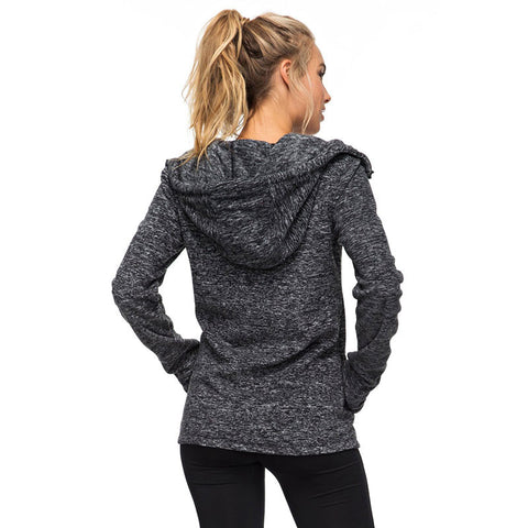 Roxy Suuvra Florida Zip Hoodie - Black Heather
