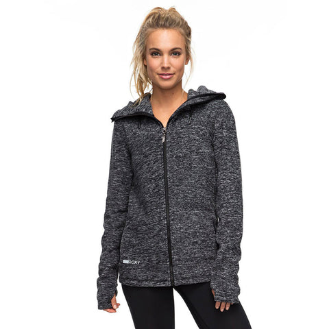 Roxy Suuvra Florida Zip Hoodie - Black Heather