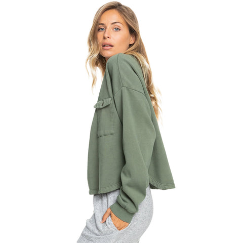 Roxy Sweet Surf Sweatshirt - Thyme