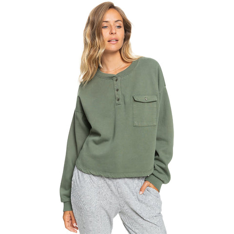 Roxy Sweet Surf Sweatshirt - Thyme